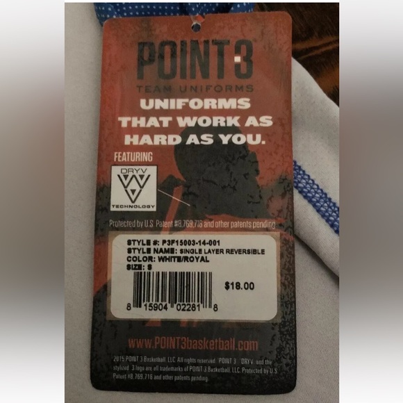 NEW. POINT 3 MENS NY KNICKS BASKETBALL SHORTS AND JERSEY UNIFORM SET SIZE SMALL - Picture 6 of 11